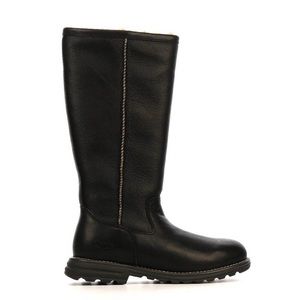 UGG Black Leather Vildona Boots